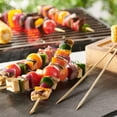 thumbnail image 6 of GUSTO 8" Bamboo Sticks Kabob Skewers for Grilling BBQ Skewer Sticks, 100-Pack, 6 of 8