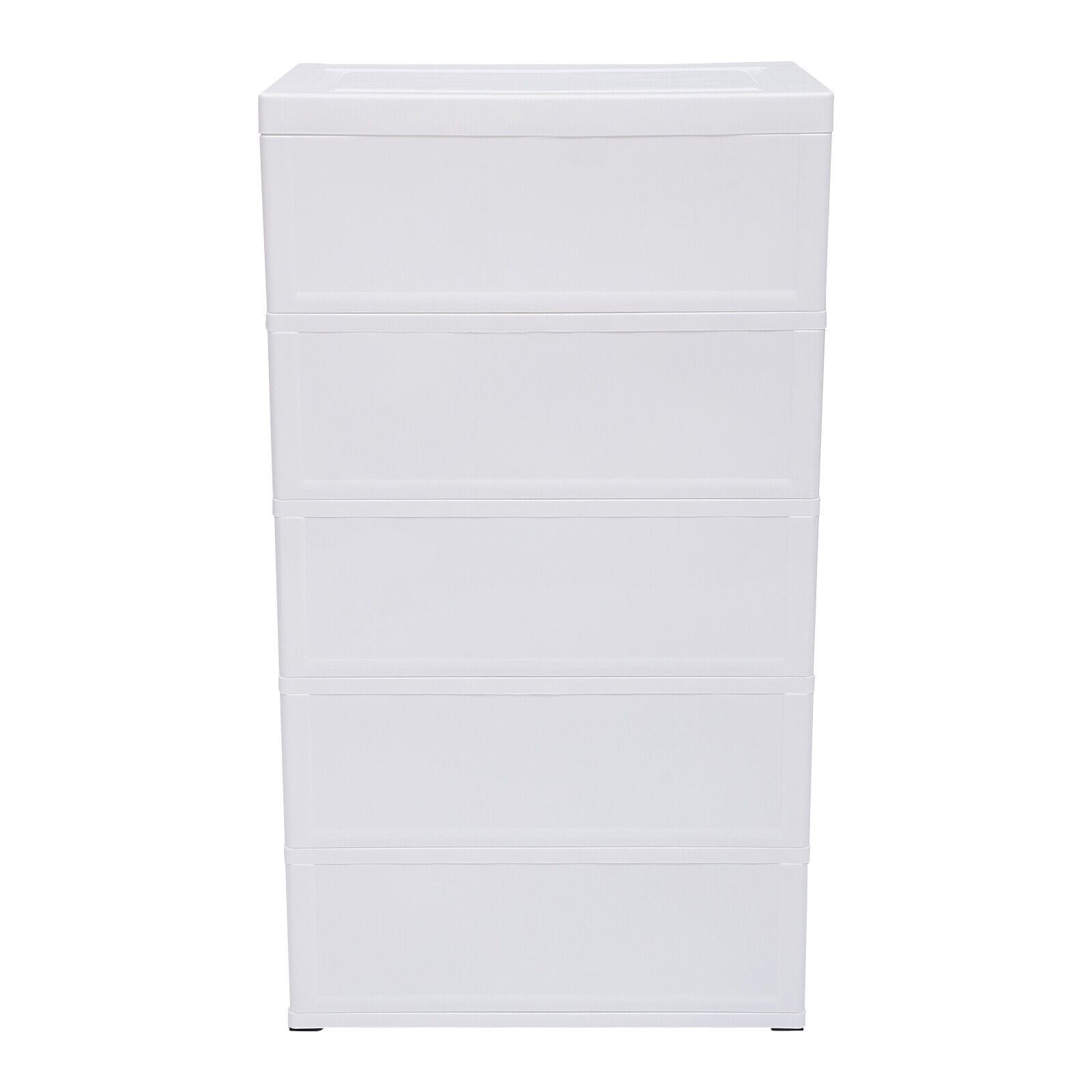 Plastic Drawers Dresser Storage Cabinet, 5 Drawer Stackable Vertical Clothes Storage Tower, Bedroom Tall Small Chest Closet, Organizer Unit for Hallway Entryway, Home Furniture