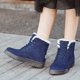 thumbnail image 4 of Botas de nieve OAVQHLG3B para mujer, botas de nieve de tacón plano para otoño e invierno, botas cortas de algodón para mujer, tallas grandes, 4 of 8