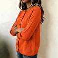 thumbnail image 5 of Knit Cardigan for Women & Plus Size, Fall Cozy Button Down Crewneck Long Sleeve Relaxed Classic Elegant Sweater, XS-4XL, 5 of 5