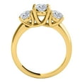 thumbnail image 4 of Aonejewelry 1/2 Ct. Three Stone Diamond Engagement Ring Crafted In 14k Solid Yellow & White Gold, 4 of 4