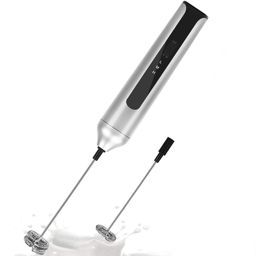 Batteur à Main électrique - Pour Mousse à Lait, œufs, Sauces, Portable, Rechargeable, Design Compact