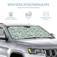 thumbnail image 2 of Bingfone Floral In Teal Car Windshield Sunshade,Sun Foldable Sun Shield Sun Visor for Car - Medium, 2 of 8