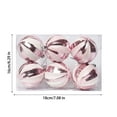thumbnail image 3 of Twfbrm Christmas Tree Decorations Ornament Set-6ct White Gold Shatterproof Christmas Ball Ornaments, 6cm/2.4" Hanging Decor for Xmas Holiday Party, 3 of 6