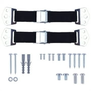 Tv Safety Straps - Furniture Anchors to Wall - Anti Tip Baby Proofing Strap for Flat Screen - Anti-tip Prevention - Babyproof Anchor to Secure Stand, Dresser, Cabinet, Shelves - Pack of 2