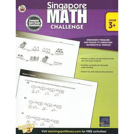 Singapore Math Challenge, Grades 3 - 5 (Best Math Enrichment Singapore)