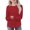 Red kids tops, variant on ABPWLY Clearance Kids Clothes Girls Kintted Tops for Kids Comfy Soft Knitted Ribbed Irregular Crewneck Sweater Tops Fashion Solid Long Sleeve Tops Girls Tops(Size:5 Years)