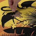 thumbnail image 5 of Ambesonne Tropical Jigsaw Puzzle, Sunset Flamingo Leaves, Heirloom-Quality Fun Activity for Family Durable Cardboard, 1000 pcs, Dark Orange Yellow Black, 5 of 6