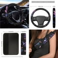 thumbnail image 5 of XYZCANDO Hummingbird Rose Fender Cover Car Coasters Car Cushion Cover Armrest Cover Steering Wheel Cover Lipstick Cover Trash Can Armrest Cover Seat Belt Cover Keychain Interior Decor, 5 of 7