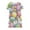 Pink, variant on AUNVITO 2025 Easter Children Clothing Girls Middle-aged Children Short Sleeved Round Neck Dresses Children's Practice Clothes Dance Dresses