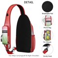 thumbnail image 4 of Watermelon Lovers Sling Backpack with Tropical Summer Fruit Pattern, Cute Watermelon Print Crossbody Daypack, Aesthetic Sunshine Beach Design, Lightweight Adjustable Strap, 4 of 5