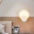 thumbnail image 4 of Aplique de pared LED para interior, moderno, redondo, 13 W, blanco cálido 3000 K, para dormitorio, sala de estar, escalera, pasillo, CA 230 V., 4 of 5