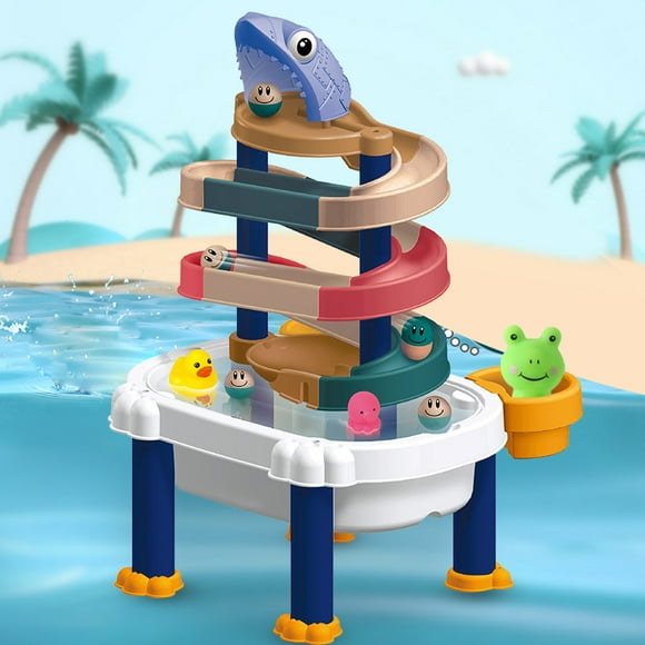 Water Table for Toddlers 1-3 Kids Play Water Table 2in1 Summer Toys Squeaky Toy for Outside & Outdoor Activity,Birthday for Boys Girls Children