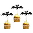 thumbnail image 4 of Halloween Cake Inserts Bat Witch Hat Decoration for Festival Parties Party Cake Supplies (6pcs) 6PCS, 4 of 7