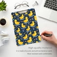 thumbnail image 5 of ALAZA Plastic Clipboard A4 Letter Size Decorative Clipboards for Students Women Men 9" x 12.5" Cartoon Duck Flowers, 5 of 6
