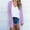 Purple, variant on ClodeEU Women's Lightweight Chiffon Long Sleeve Open Front Cardigan,Casual Solid Color Lightweight Cardigan Army Green,Women's Plus L