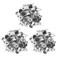 thumbnail image 1 of Tornillos de bloqueo de botones de correa de Metal cromado para bajo de guitarra (16 uds) Afortunado Sencillez, 1 of 5