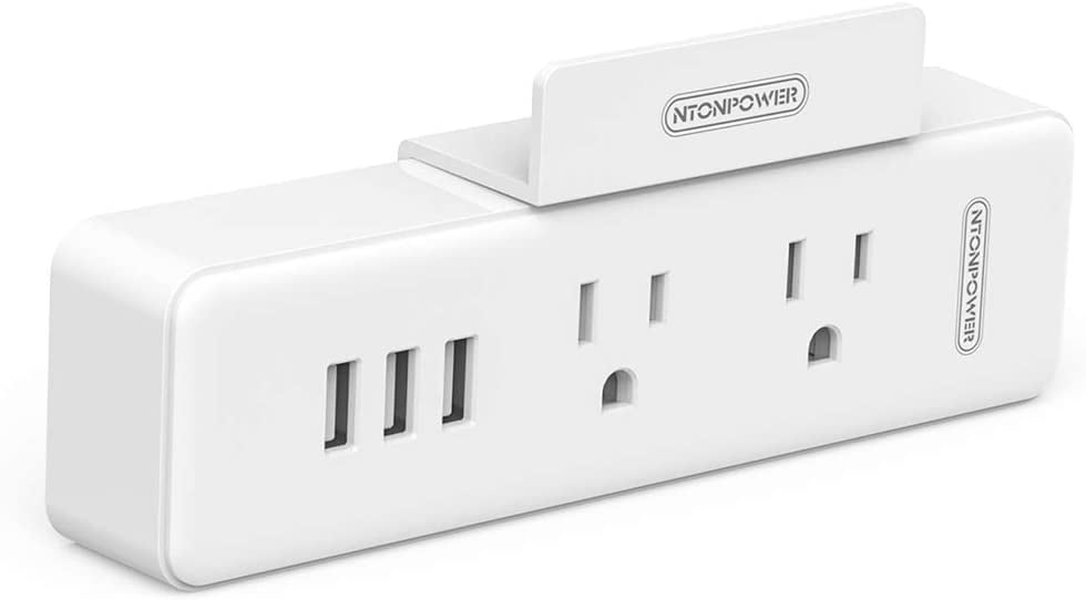 Cruise Power Bar No Surge Protector, NTONPOWER 2 Outlets Extender Wall