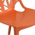 thumbnail image 6 of LeisureMod Modern Cornelia Orange Dining Chair, Solid Orange, 6 of 8