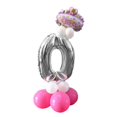 thumbnail image 2 of 32 Pulgadas Grandes De Helio Número Globo De Aluminio Decoración De Cumpleaños Número 0-9 Yuyangstore  Conjunto de globos de números, 2 of 8