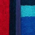 thumbnail image 6 of BNM Striped Cotton Beach Towel Set of 2, 34" x 64", Navy Blue/ Red, 6 of 11