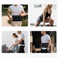 thumbnail image 5 of ALLJOY Cordless Heating Pad, 53'' Lower Back Brace Massager with Heat - Rechargeable Heating Belt, 3 Heating Levels & 5 Massage Mode, Gifts (Black), 5 of 10