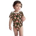 thumbnail image 2 of Yiaed Edgehog and Mushrooms Print Infant Climbing Short Sleeve Onesie One-Piece Baby Bodysuit Clothes 0-12 Months -18 Months, 2 of 6