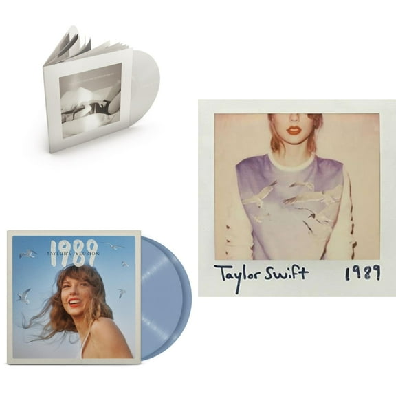 Tortured Poets Department (X) (Ghosted White Vinyl/2LP/Manuscript- Bonus Track) & 1989 (Taylor's Version) (2LP/Crystal Skies Blue Vinyl) & 1989