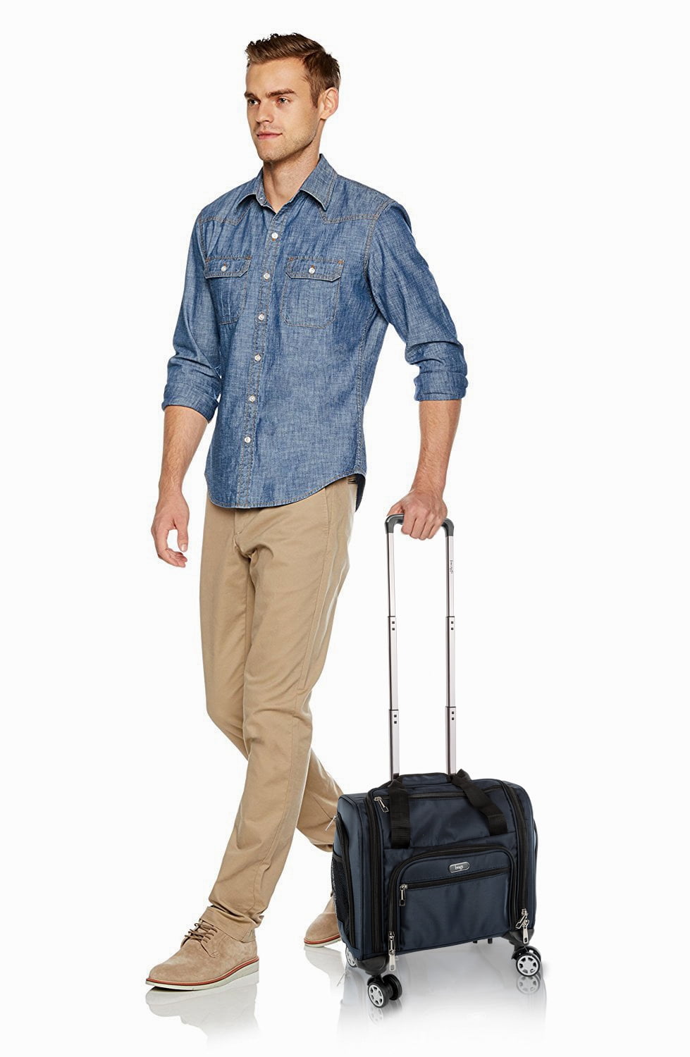 underseat carry on with spinner wheels