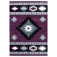 thumbnail image 3 of United Weavers Drachma Volos Southwestern Geometric Area Rug, Plum, 7'10" x 7'10", 3 of 5