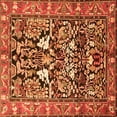 thumbnail image 1 of Ahgly Company Indoor Square Persian Orange Traditional Area Rugs, 3' Square, 1 of 1