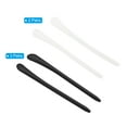thumbnail image 3 of Uxcell Glasses End Tips Eyeglass Anti Slip Ear Sock Pieces Tube Sleeve Silicone Style 1, Black White 5 Pairs, 3 of 5