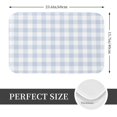 thumbnail image 2 of Pofeuu Blue Checkboard Print Flannel Doormats Rug16"x24"Rug Washable Doormats Indoor Outdoor Rugs for Layered Front Door Mats, Porch, Kitchen, Entryway, 2 of 7