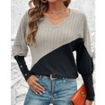 thumbnail image 4 of Warm Shirts for Women, Lightweight Sweaters for Womens Comfy Women's Sweaters Casual Pullover Knitted Thin Long Sleeve Sweater Fashion Gym, Yoga, Workout, Running, Daily Leisure,Workwear, 4 of 7