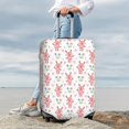 thumbnail image 7 of Hirioo Hello Rabbit for Elasticity Suitcase Cover (No luggage Included) Durable Luggage Protector Fits 18-32 Inch Luggage-Medium, 7 of 7