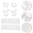 thumbnail image 4 of 1ensemble Simple Chouchous pour Cheveux Bandeaux Porte-Queue de Cheval Bandeaux pour Femmes Blanc, 4 of 8