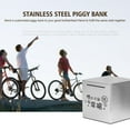 GHYJPAJK Pessrrtewg Piggy Bank For AdultsStainless Steel Savings Bank