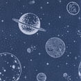 thumbnail image 5 of Kids Rule 3 Piece Sheet Set Printed Galaxy Planet, Dark Blue - Twin, 5 of 6