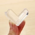 thumbnail image 2 of OULII Furniture Protection 24Pcs Impact Absorption Transparent PVC Protect Angle 1.6x1.6x0.6in, 2 of 7