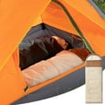 thumbnail image 1 of Chok Adult Hooded Camping Sleeping Bag  Portable Splicable Double Indoor Outdoor Quilt  210x75x4cm  Cotton  White  Lightweight 2.2lb  Dirt-Resistant  Zip-Together Design for Couples  All-, 1 of 9