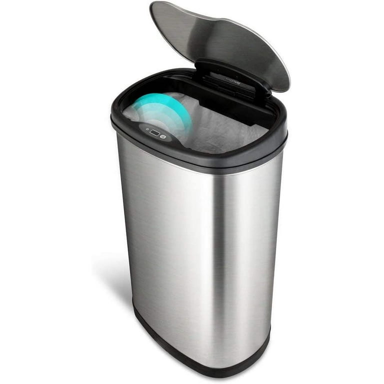 Free Shipping! Nine Stars DZT-50-25 Motion Sensor Trash Can, Large