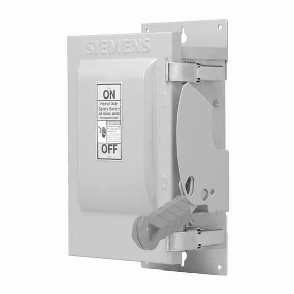 Siemens Safety Switch, Non-Fusible, 30 A, Steel HNF361J