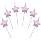 thumbnail image 1 of Star Shape Birthday Candles, 6 Pcs Cake Topper Decorations Birthday Candles Metallic Cake Candles For Kids Birthday Wedding Party-Rosgold, 1 of 4