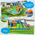 thumbnail image 4 of Costway Inflatable Water Slide Giant Splash Pool with Dual Climbing Walls & 680W Blower, 4 of 10