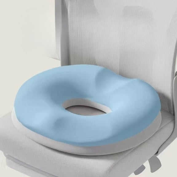 Donut Pillow Seat Cushion, Memory Foam Hemorrhoid Cushion, Orthopedic Comfort Cushion for Pressure Relief, Breathable Non-Slip Seat Pillow for Office Chair, Car, Home