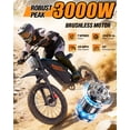 thumbnail image 4 of 2500W Electric Dirt Bike for Adults,60V 25Ah,Max 100Miles & 38MPH Electric Motorcycle,20’’*3.0’’ Off Road Tires,APP Control Mountain Bike UL2849, 4 of 8