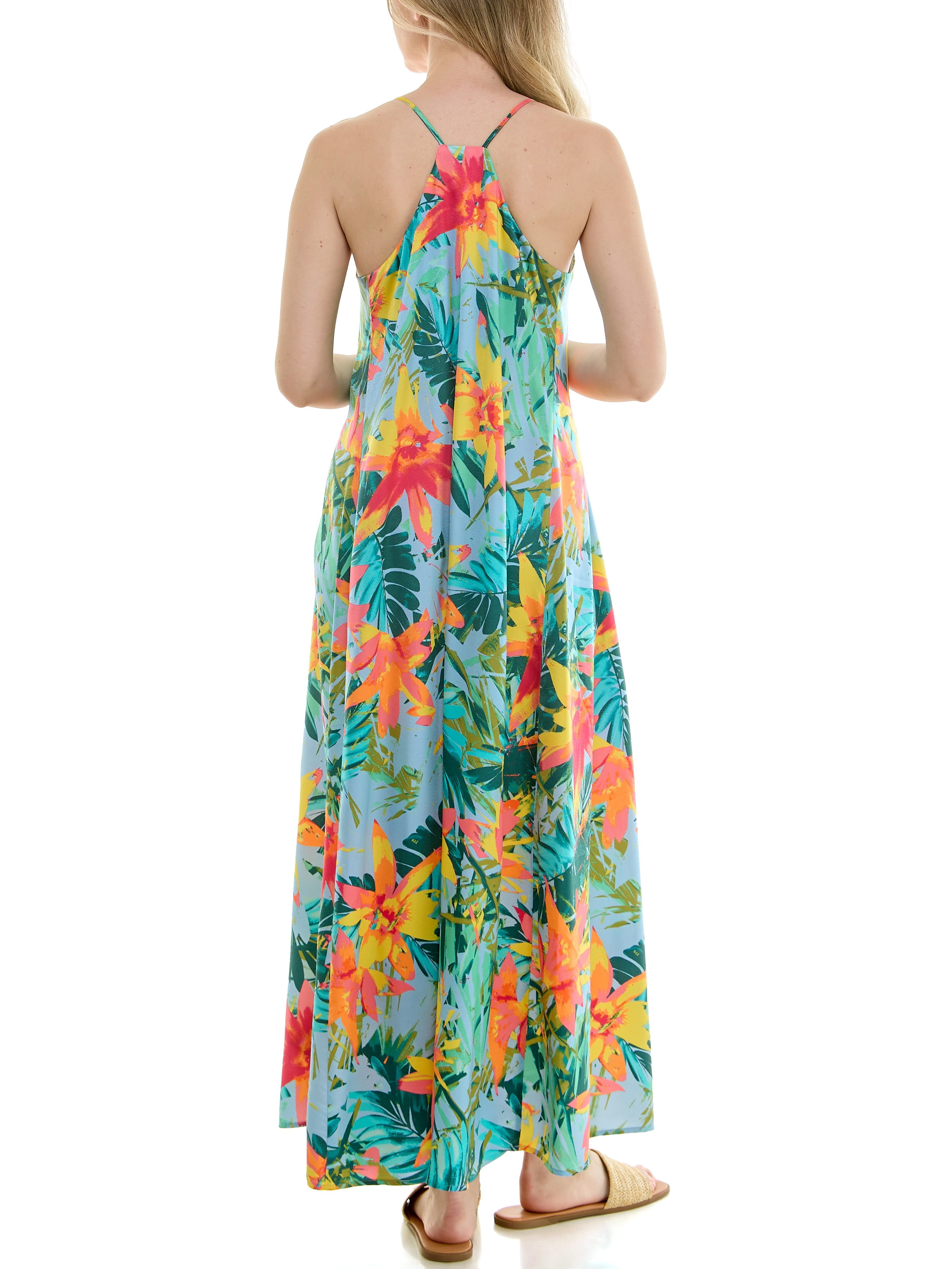 Nicole Miller Women's Maxi Slip Dress With Built In Bra, Sizes S-XL