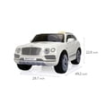 thumbnail image 2 of 12V Bentley Bentayga 1 Seater Ride on Car (White), 2 of 5
