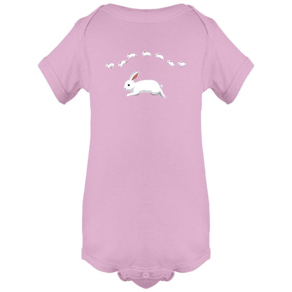 White Rabbit Jumping Bodysuit Infant -Image by Shutterstock,  12 Months