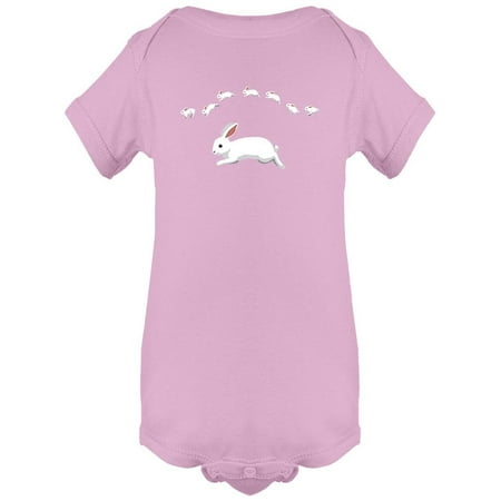 

White Rabbit Jumping Bodysuit Infant -Image by Shutterstock Newborn